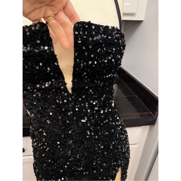 Love & lemonade sequin mini dress M fits small/medium - Picture 5 of 10
